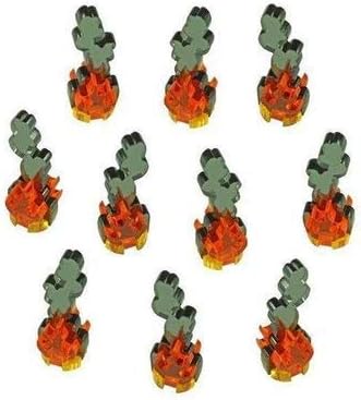 LITKO Game Accessories Micro Flaming Wreckage Markers (10)