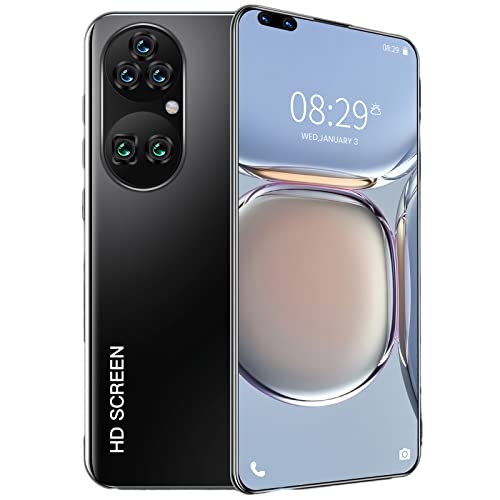 HAWDK 4g Unlocked Smartphone Android, 7,8 Pouces Plein écran, 2 Go + 16 Go, 3000mah Lithium-ION, Détection des Visages D'empreintes Digitales(Color:Le Noir) Cover