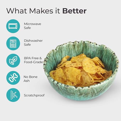 Image of The Better Home Terra Series Ceramic Bowl for Snack (1Pcs - 600ml) Diwali Gift | Ramen Soup Bowl Microwave Safe Chip Resistant | Dinnerware Snack Serving Bowl | Dinning Bowl