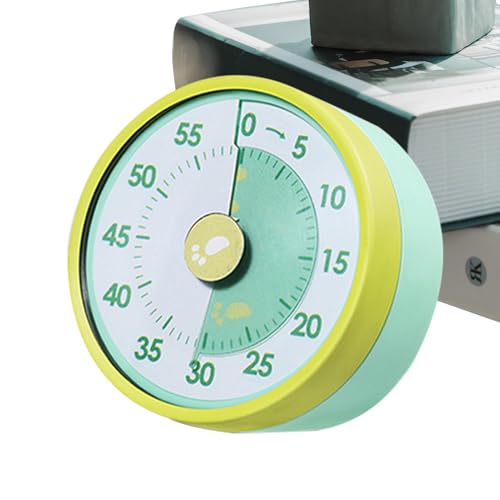 Temporizador de cocina para cocinar, temporizador mecánico de cocina - Recordatorio mecánico de cuenta atrás | Temporizador manual de cuenta atrás de acero inoxidable con parte trasera magnética para