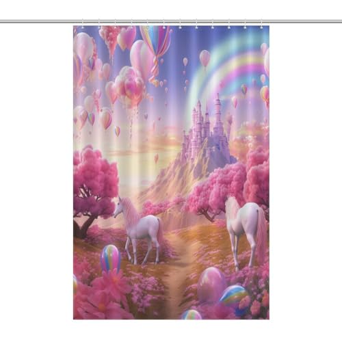 Rideau de douche château imperméable pour baignoire 122x183cm