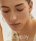 Geveay 925 Sterling Silver Hoops Earrings for Women Large Lightweight Silver Hoop Earrings 3mm Wide Thin Big Hoop Earrings for Women 30/40/50/60mm