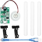 Youmile マイクロUSB加湿器モジュール、20mm 5V のサーキット ボード 霧化モジュール超音波噴霧器ミストメーカードライバ、マイクロUSBケーブルブラケット10mm綿棒付き