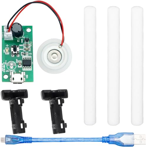 Youmile Module Humidificateur Micro USB,20mm 5V Circuit Board Module d'atomisation Atomiseur Ultrasonique Mist Maker Driver,avec support de câble Micro USB 10mm...