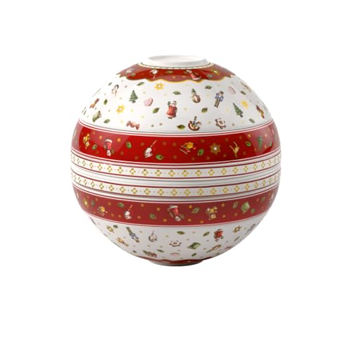 Villeroy & Boch - Toy's Delight La Boule Rot, Spülmaschinenfest, Weihnachtsgeschirr, Essgeschirr 2 Personen, Geschirrset, Geschirr Set, Kombiservice, Deko Modern Xmas, Weihnachten, Premium Porzellan