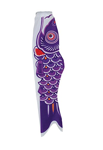 In the Breeze Koi Fish Windsock, 36-Inch, Purple