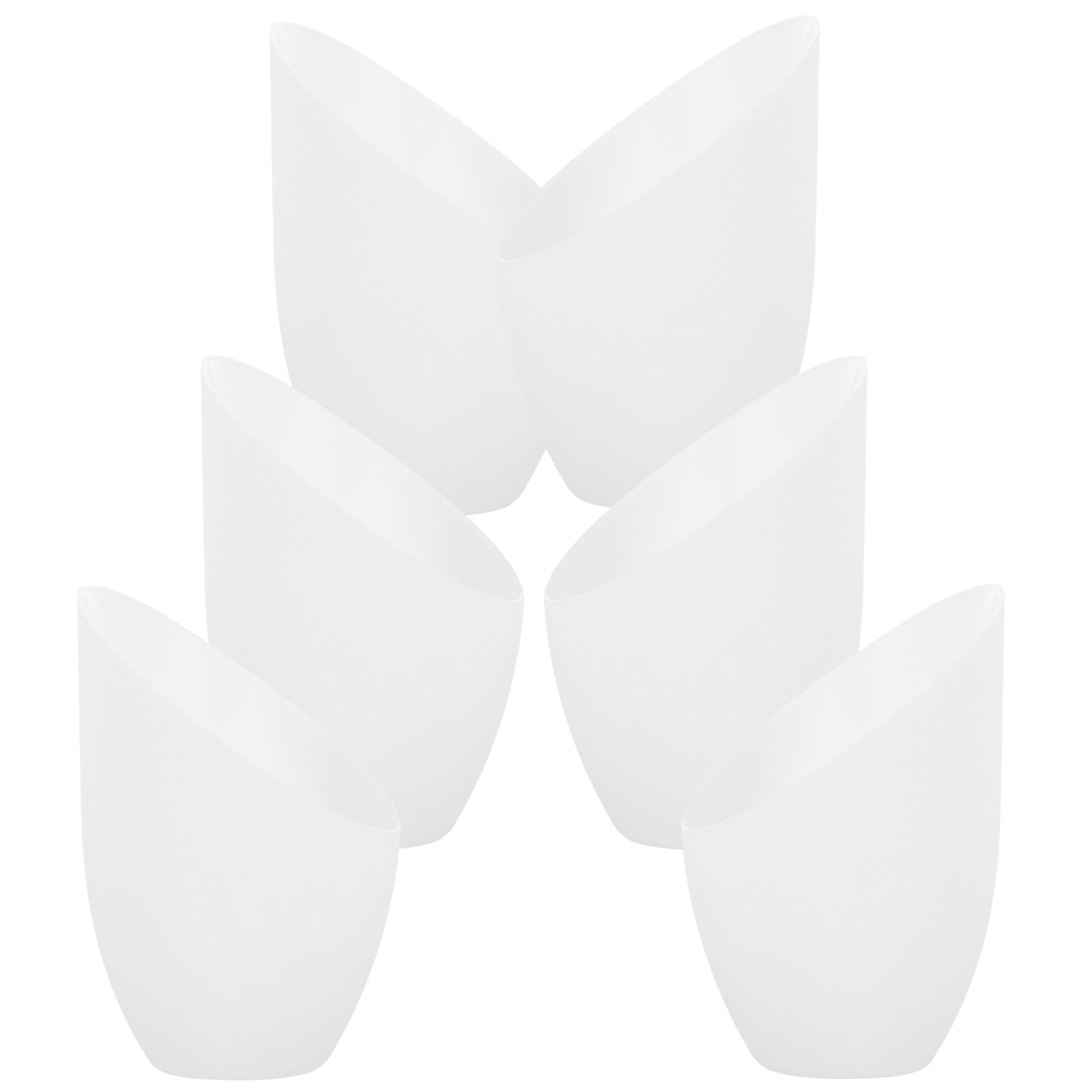 Generic 6Pcs White Glass Horseshoe Lamp Shades Replacement 32Mm Center Hole Table Lamp Covers for Desk Lighting in Home and Workspace