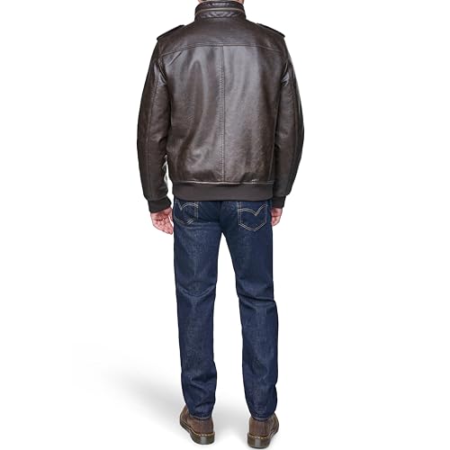 Image of Levi's Men's Vintage Deer Faux Leather Aviator Bomber (Standard and Big & Tall)