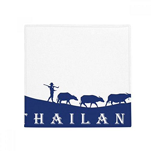 Tapis pour animaux antidérapant lavable 80cm au motif douanes Thaïlande