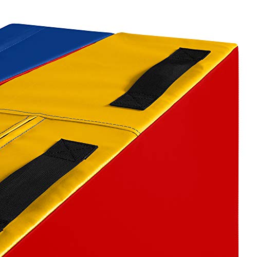 We Sell Mats Gymnastics Incline Mat, Folding And Non-Folding Cheese Wedge Skill Shape, Tumbling Mat For Gymnastics Training, Cheerleading And Obstacle Courses, Multi-Color, Medium (60" X 30" X 15") #TOP5