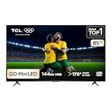 Smart TV TCL 85 Polegadas QLED Mini LED Matte 4K C6K WiFi Bluetooth Google TV 144Hz VRR HDR10+ 85C6K