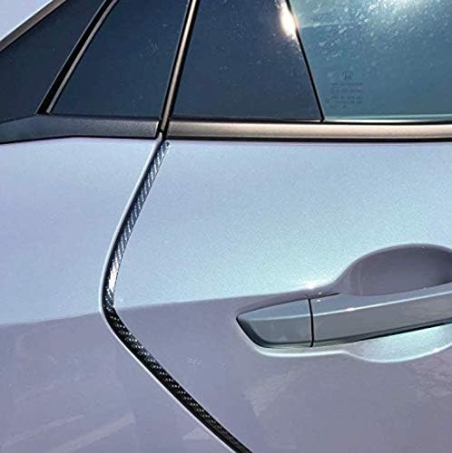 Moldura Protetora de Borda de Porta TRUE LINE Automotive em Fibra de Carbono Preta – Rolo de 3,66 m