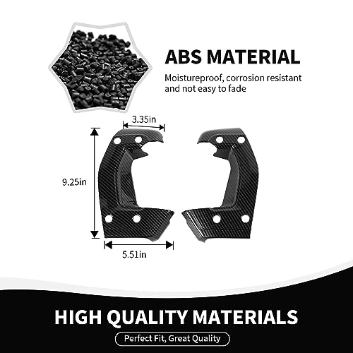 RAZPOY Center Console Side Grab Handle Cover Trim Compatible with 2021-2023 Ford Bronco Interior Accessories, Carbon Fiber by RAZPOY - Image 2