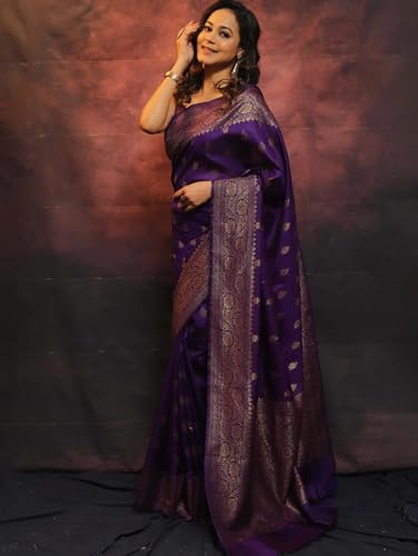 Image of Avantika Fashion Women's Kanjivaram Soft Silk Banarasi Sarees With Blouse Piece