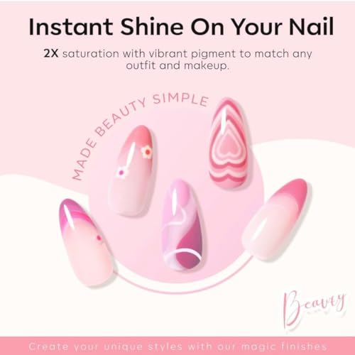 Image of Bolt Bee Gel polish Nail Lacquer | Glossy Gel Finish | Rich Pigmentation | Chip Free | Quick Drying Formula | Long Lasting Nail Polish for Women 15ml set