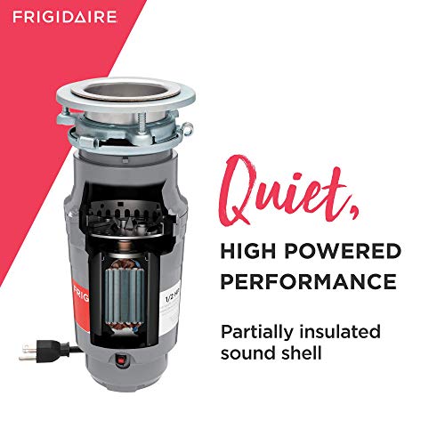Image of Frigidaire 1 /2 HP Corded Garbage Disposal for Kitchen Sinks | FF05DISPC1
