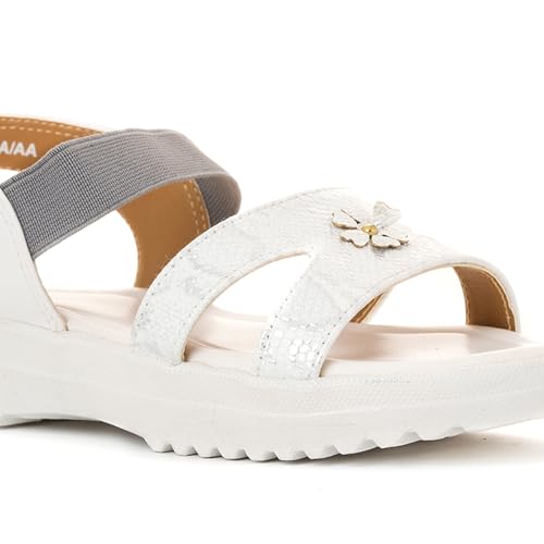 Image of Khadim's Adrianna Flat Platform Slingback Sandal for Girls (4.5-12 yrs)