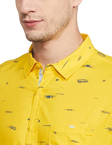 Image of Spykar Men's Solid Slim Fit Shirt