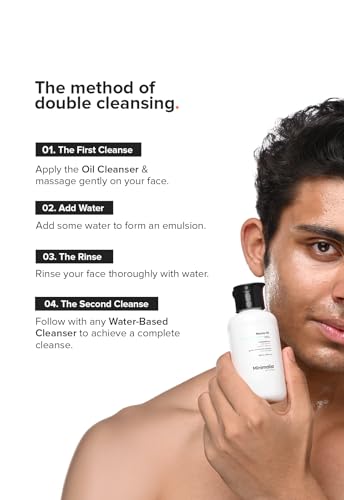 Image of Minimalist Hydrating Cleansing Oil - Removes Waterproof Makeup, Sunscreen & Impurities, Nourishing Marula Oil & Vitamin E, Lightweight Daily Cleanser for All Skin Types (100 ml)