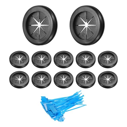 Œillets double face ronds uxcell pour organiser les câbles de l'ordinateur à la maison