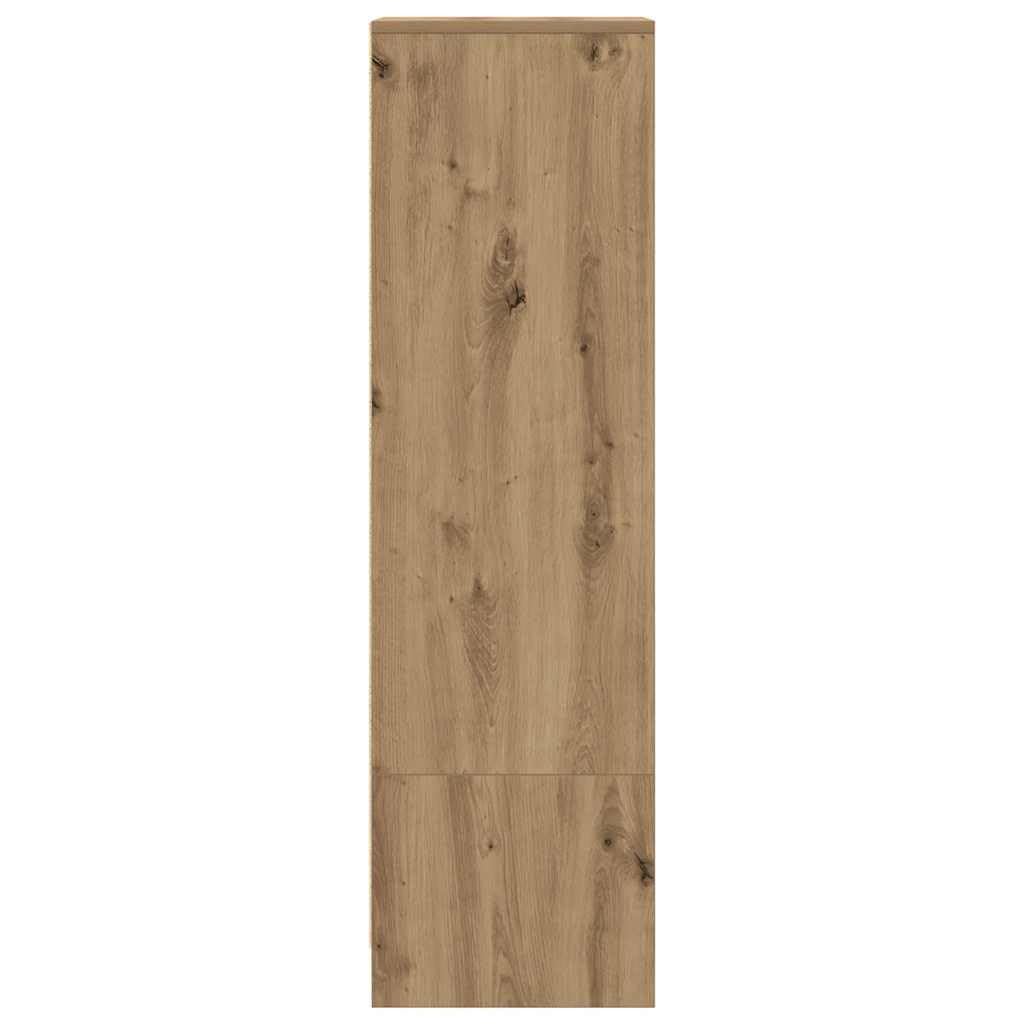 Fengshui Highboard Artisan dąb 29,5 x 34 x 119,5 cm materiał drewnopochodny