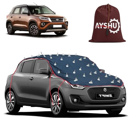 Image of AYSHU Water-Resistant Spike Car Cover for Toyota Urban Cruiser - Protects from Dogs, Monkeys, Dust, Sunlight & UV - Full Roof Universal Fit