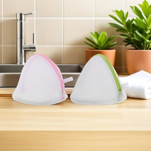 Bolsa de lavado para ropa interior OSALADI de poliéster semicircular pack de 4 unidades 7