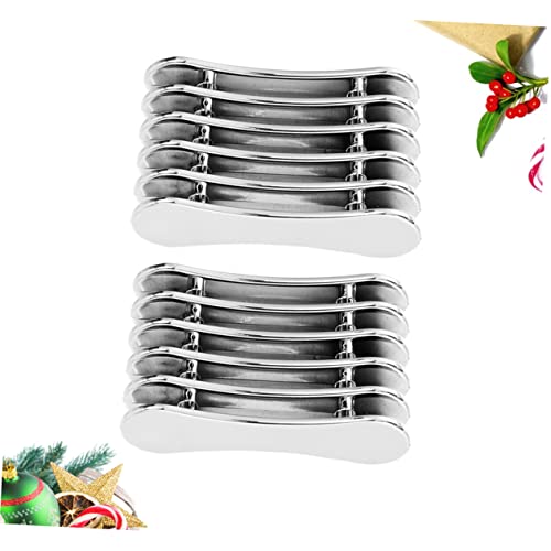 Image of Mini Nail Art Pen Holder Stand for 5 Pens Portable Manicure Brush Rest Organizer Metal Nail Brush Tool Holder for Gel Polish and Uv Gel Brushes 2 Pack