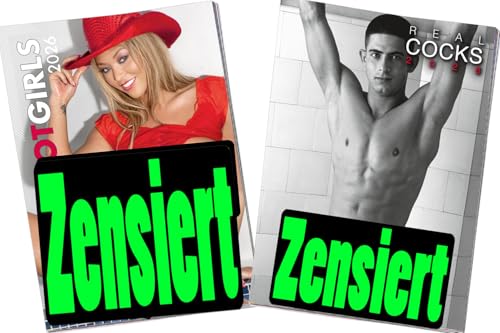 Erotik Kalender 2026 – Pin-up Girls im 2er-Set | Sinnlicher Wandkalender DIN A3 mit Akt- & Dessous-Motiven (Set-Nr.10)