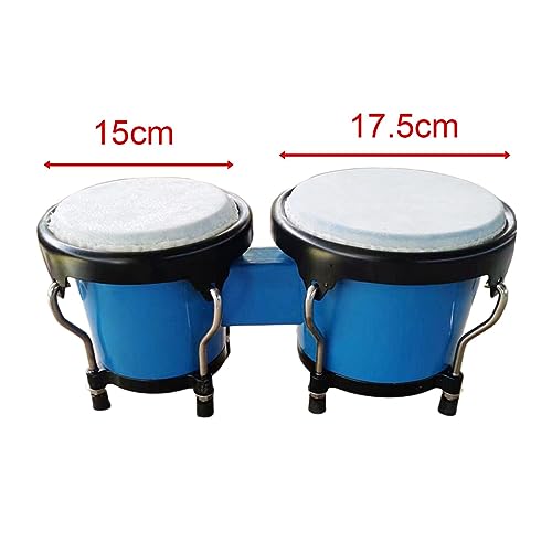 Bongos au son clair et précis tambour de percussion robuste bleu - 3