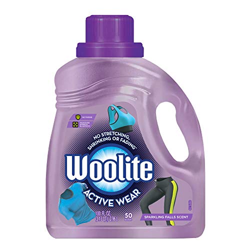 Woolite Active Wear Laundry Detergent, 50 Loads, Sport Wash, Active Wash, Sports Detergent Liquid