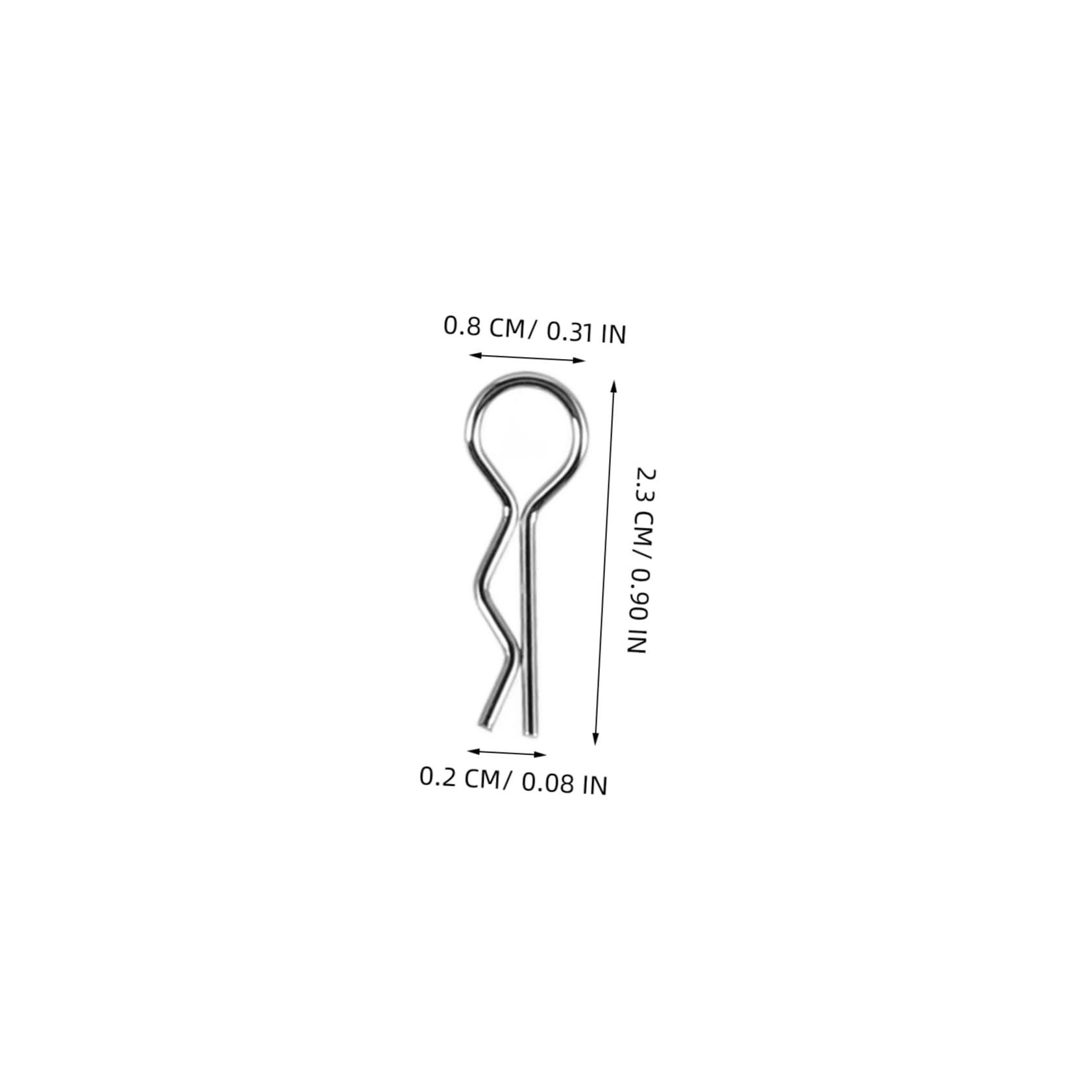 Zerodeko 1 Box Body Clip Car Clips Drag Car Clips Car Attach Small Pin for Pins Body Shell Clips Car Parts Parts Car Accessories Pins Metal