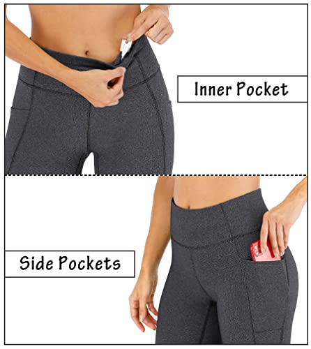 Image of Heathyoga Yoga Pants with Pockets Extra Soft Leggings with Pockets for Women Non See-Through High Waist Workout Leggings