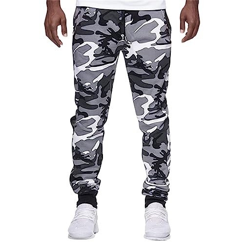Pantalones de chándal para hombre, transpirables, para correr, fitness, correr, pantalones ajustados, hip hop, pantalones de camuflaje, militares, gimnasio, entrenamiento, montañas, senderismo