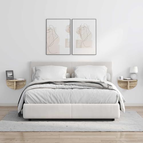 Support flottant chêne 38 cm pour optimiser vos murs vides avec style - 5