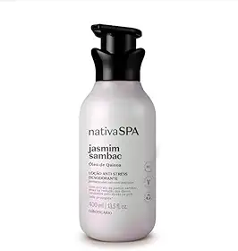 Nativa SPA Jasmim Sambac Loção Anti-Stress Desodorante com Óleo de Quinoa, 400 ml