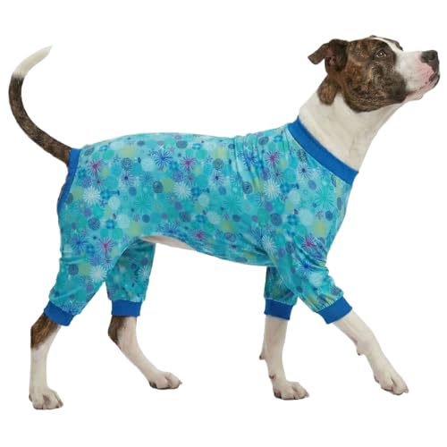LovinPet Dog Sweatshirts, Clothes, PJs, Sea Plants Turquoise Print, 3XL