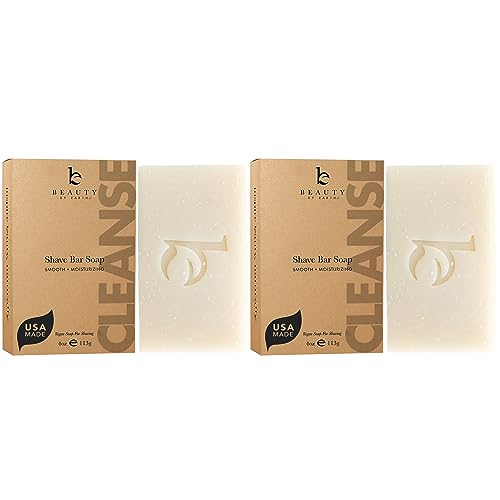 Bar Soap for Shaving - USA Made with Organic & Natural Ingredients, Shave Bar for Women, Vegan Soap with Shea Butter & Coconut Oil, Provides Rich Lather and Reduces Ingrown Hair & Razor Bumps