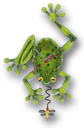 Allen Designs C106 Horloge Grenouille Résine 28,5 cm