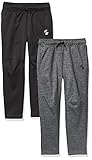 The Children's Place Boys' Sport Knit Performance Pants 2-Pack, Multi CLR, Large