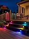 Rinfency Doppelte Lichter Solarleuchten für Terrassen und Pools, RGB-Solarleuchten für den Außenbereich, LED-Solarleuchten für oberirdische Schwimmbecken, Zubehör für Trampolin, Terrasse, Zaunpfosten