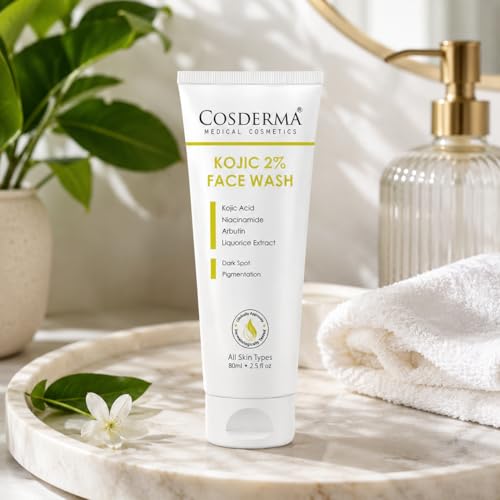 Image of Kojic Acid 2% Face Wash with Niacinamide, Arbutin & Liquorice | Brightening Daily Care Face Wash 80ml