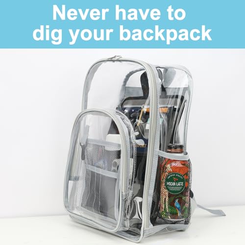 Stiff Backpack Insert Organizer for Men Women Bag In Bag,Thin Water-repellent Nylon 13.7''x10.2''x2''-Gray