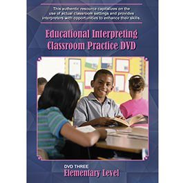 DVD Educational Interpreting Classroom Practice DVD 3- Elementary Level Book