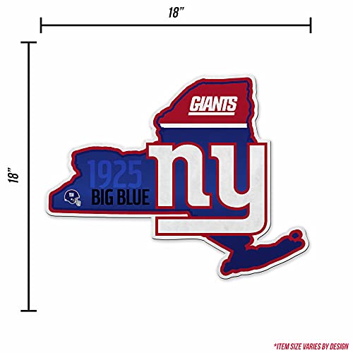 Image of Rico Industries NFL Football State Shape Shape Cut Pennant - Home and Living Room Decor - Soft Felt EZ to Hang