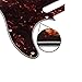 ROZILO 8 Hole Dark Tortoise SS Guitar Tele Pickguard Plate with Screws Fit Fender Nashville Telecaster Pickguard