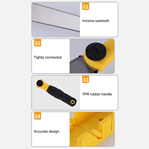 Hand Saw with Replaceable Blade, Multifunctional Double Woodworking Tool Saw, Detachable Pull Saw with TPR Rubber Handle for Wood Plastic Plywood Wallboard Trimming – Image 3