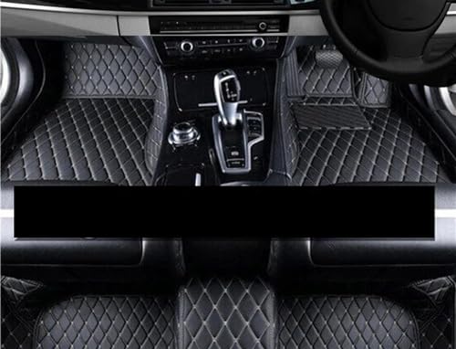 Tapis de sol pour MG3 2010-2017 en cuir noir et beige version RHD