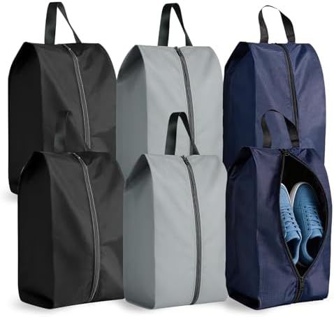 6 Travel Shoe Bags, Waterproof Zipper Packaging Bags, Dust Proof ...