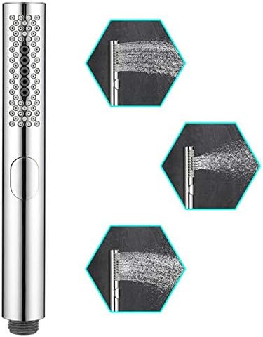 Shower Head, WEIDMAX Handheld Shower Wand Bath Shower Head Bathroom 3 Function Round Shower Faucet High Pressure Spa Shower Cloth Diaper Washer with Cleaning Nozzle, Chrome Finish ABS Body